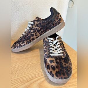 H&M Leopard Print Sneakers - Brown/Black - W8